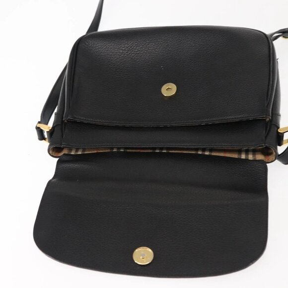 Burberrys Shoulder Bag Leather Brown Gold Auth - Picture 9 of 16